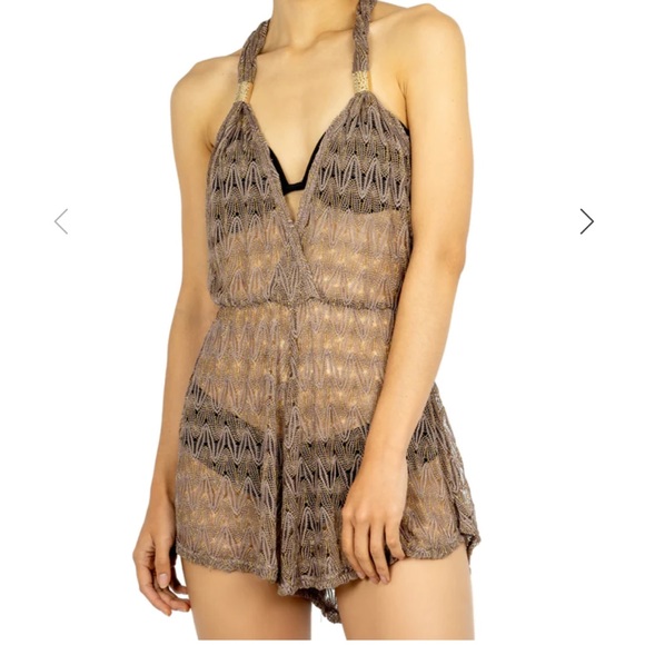 Elif Bathinsuit Romper Cover up with hardware - Picture 1 of 5